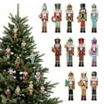 thumbnail image 5 of Dserhfy Christmas Nutcracker Ornaments Small Wooden Soldier Nutcracker Hanging Decoration for Christmas Tree Holiday Party Decor, 5 of 7