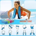thumbnail image 5 of Cooling Towels for Neck and Face Soft Breathable Microfiber Sports Gym Sweat Towel with Carabiner for Golf Yoga Running Camping Golf Gym Workout, 5 of 7