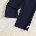 thumbnail image 4 of TOWED22 Infant Baby Girl Fall Clothes Toddler Winter Outfits Ruffle Sleeve Sweatshirts Bell Bottom Pants Headband Set,Black,4-5 Y, 4 of 5