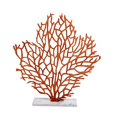 thumbnail image 1 of Moe's Sculpture de Table en Marbre Blanc Feuillage en Bronze, 1 of 1