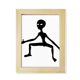 thumbnail image 1 of Universo Alien Monster Alien Escritorio de madera Arte Pintura 6x8 pulgadas marco de foto foto, 1 of 4