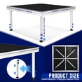 thumbnail image 4 of 4x4' Portable Stage Platform, 24"-41" Adjustable Height Stage Riser, Foldable Legs for Church, DJ, Wedding, School, 4 of 10