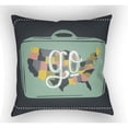 thumbnail image 2 of Surya JT015-2222 22 x 22 x 5 in. Jetset Novelty Square Throw Pillow, Multi Color, 2 of 3
