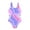 1-Purple224, variant on Kiijoy One-Piece Swimsuit for Girls Cutout Stretch Bathing Suit Surfing Suit, Sizes 10-11
