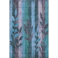 thumbnail image 2 of Addison Rugs Mayfield Premium Machine Washable Transitional Floral Denim Rectangle Rug, 9' x 12', 2 of 7