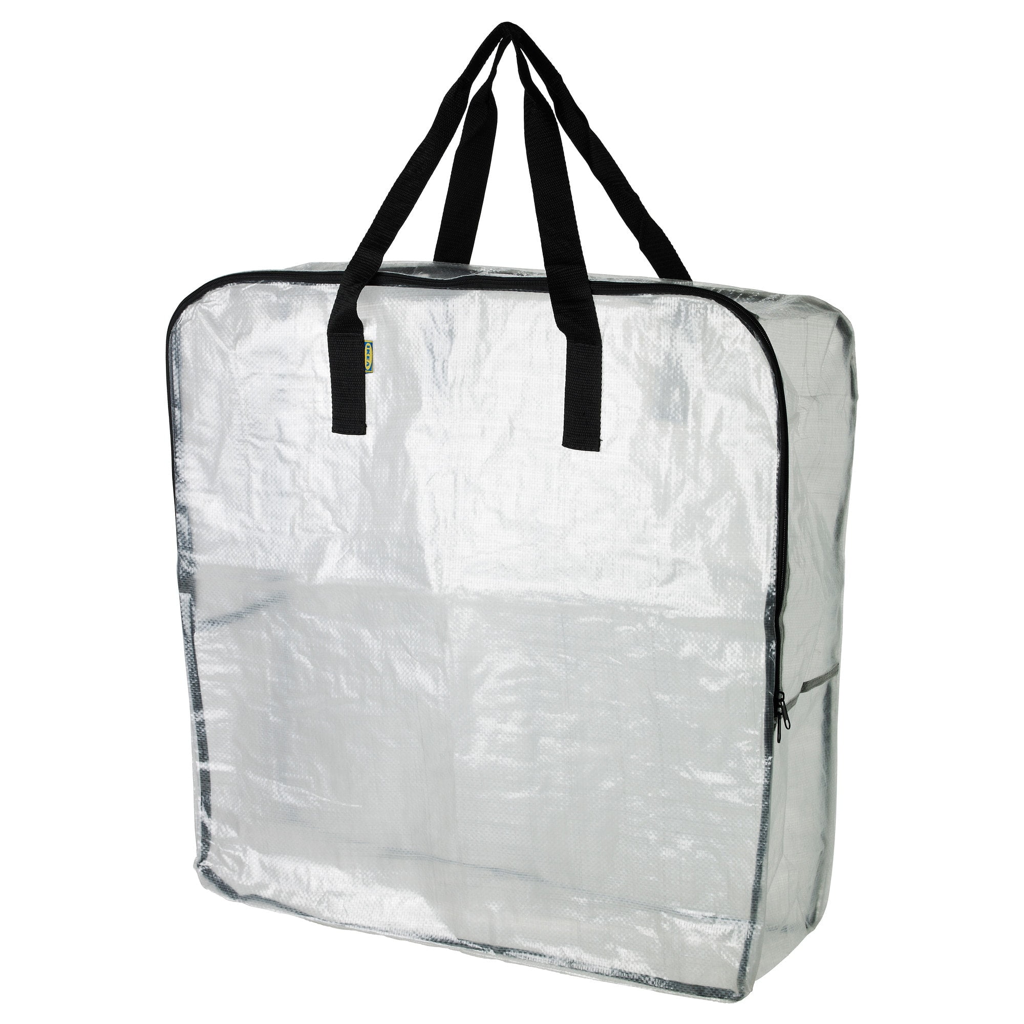 2 x IKEA DIMPA Large Clear Transparent Plastic Zipped Storage Bags 