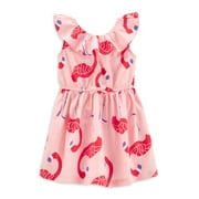 Carter's Child of Mine Baby Girls & Toddler Girls (12M-5T) Flamingo Ruffle Shoulder Dress