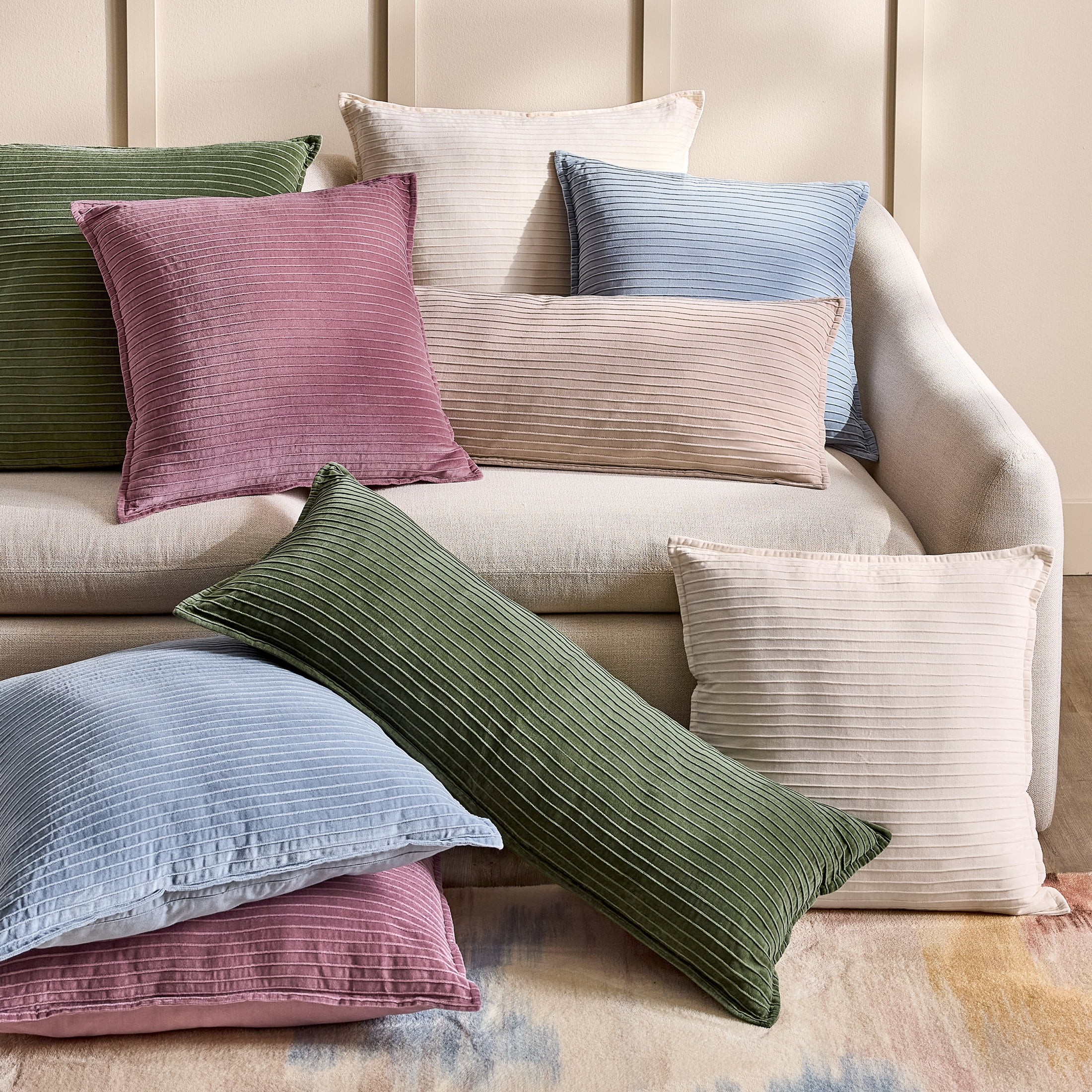 LIAM VELVET THROW PILLOW COVER