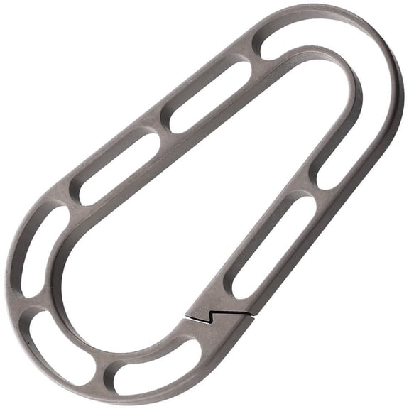 Maratac TI Skeleton Carabiner, 1.85in x 0.9in x 0.15in, 4 Springy Titanium Construction