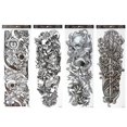 thumbnail image 1 of 4 Sheets Extra Large Flower Temporary Sticker Full Arm, 1 of 4
