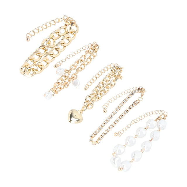 Pulsera exquisita, juego de 5 pulseras elegantes Juego de pulseras Juego de pulseras elegantes Probado profesionalmente