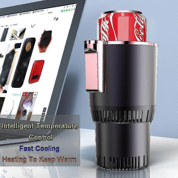 2 In 1 Car Smart Heating And Cooling Cup Beverage Cooling Cup Milk Heating Cup Office Cup Holder