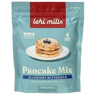 Lehi Roller Mills Blueberry Buttermilk Pancake, 2-Pound Bags (Pack of 8)