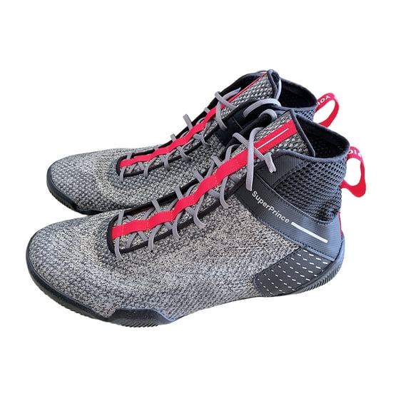 SuperPrince Boxing shoes, Wrestling Shoes Mens Boxing Shoe Fitness Sneakers Zero Drop Sole