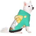 thumbnail image 2 of Fotbe Sunflower Gnomes5 Print Small Dog Sweater Hoodies Pet Grey Hooded Soft Fleece Sweatshirts with Pocket Fall Winter Puppy Cat Sweaters Warm Clothes-Medium, 2 of 7