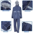 thumbnail image 3 of ADDHAT Chaqueta Impermeable Reflectante Para Motocicleta Y Con De Doble Capa Y Protección, 3 of 8