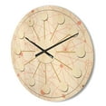 thumbnail image 3 of Designart 'Geometrical Retro Grid V' Mid-Century Modern Wood Wall Clock, 3 of 5