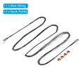 thumbnail image 3 of Uxcell 14 Strands Bow String Replacement with 4 Nock Points for AMO 68" Recurve Bow Traditional Longbow, Black, 3 of 6