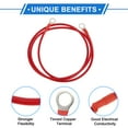 thumbnail image 4 of 1 Pcs Battery Inverter Cable 10 AWG Gauge 4.5FT 3/8" Lug Battery Cable Universal for Car Vehicle Boat RV Solar Tinned Copper Red, 4 of 7