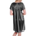 thumbnail image 4 of Women's Satin Silk Short Sleeve Sequins Nightgown By EZI, 4 of 4