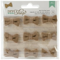 American Crafts Diy Shop Collection Burlap Bows Dark