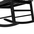thumbnail image 6 of HomGarden Patio Wood Rocking Chair Indoor Outdoor Rocker All-Weather for Porch, Pool, Balcony, Lawn, 400lbs Capacity - Black, 6 of 11