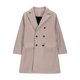 thumbnail image 4 of Chaqueta larga de manga larga con solapa de color liso para niños y niñas de 5 a 14 años, abrigo, blusa de poliéster para niñas, 4 of 9