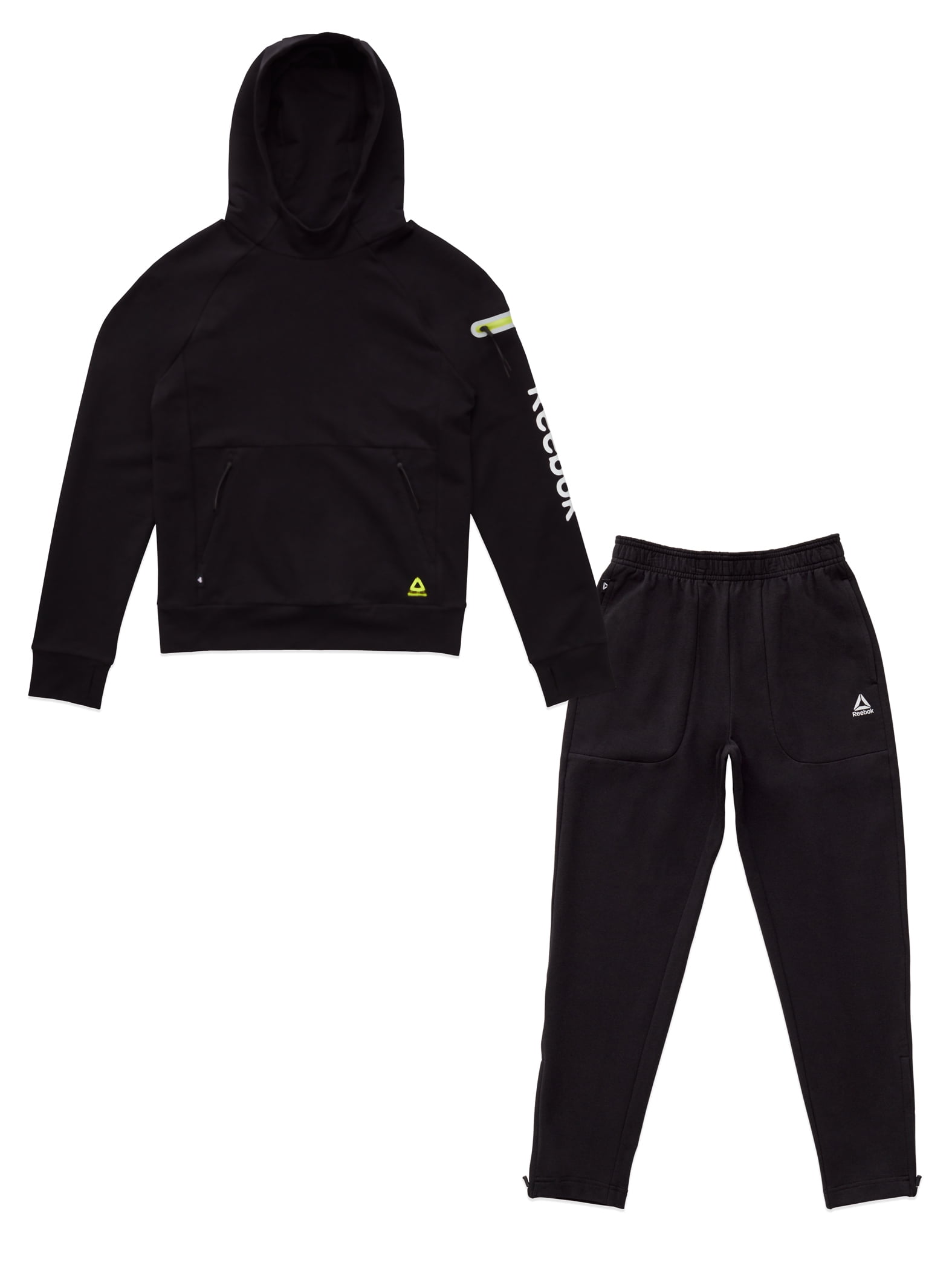 Size: 5-12 Long Sleeve T-Shirt and Fleece Sweatpants Reebok Boys' Jogger Set 