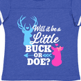 thumbnail image 4 of Inktastic Gender Reveal Will It Be a Little Buck or Doe? Girls Toddler T-Shirt, 4 of 5