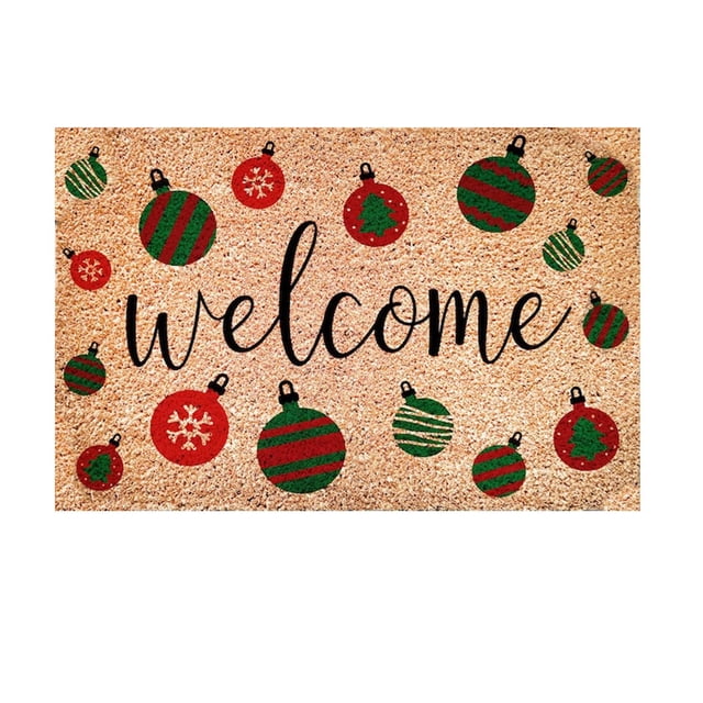 HBFAGFB Entry Rug Christmas Doormat Lightweight and Comfortable Front Door Mat Home Decor B One Size