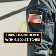 thumbnail image 2 of Hero’s Pride American Flag Patches with Iron-On Backing – 3-1/4" x 1-13/16" – 12 Pack, 2 of 5
