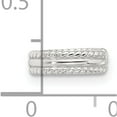 thumbnail image 5 of Sterling Silver E-Coated Polished & Twisted Edges Single Cuff Earring (Width 9.6) (Length 10.1) - Jbsp, 5 of 5