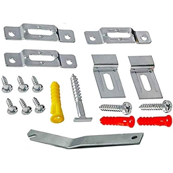6 Pack Wood Frame Security Hanger with 1 Wrench