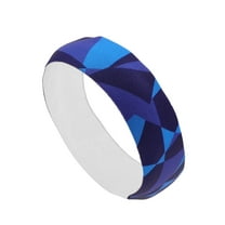 Unique Bargains 1 Pc Sports Headband for Yoga Deep Blue Light Blue