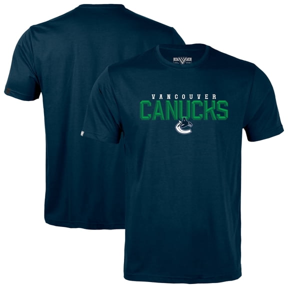 Men's Levelwear Navy Vancouver Canucks Richmond Carve T-Shirt