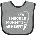 thumbnail image 3 of Inktastic I Hooked Mommy's Heart with Fishing Rod Boys or Girls Baby Bib, 3 of 4