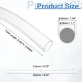 thumbnail image 2 of Uxcell 2 Pack Flexible Tubing, 28mm ID x 34mm OD - 6.6 Feet Long Clear Vinyl Water Pipe, Lightweight Plastic Hose Water Pipe with Zip Ties for Aquaponics, Air Hose, Irrigation, 2 of 6