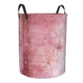 thumbnail image 3 of YFYANG Waterproof Laundry Hamper, Pink Vintage Pattern Laundry Basket Oxford Fabric with Handle Foldable, M, 3 of 8