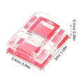 thumbnail image 2 of FUTUREORYY 4pcs Box Hasp Latch Acrylic Rosy Prevent Pet Safety, 2 of 5