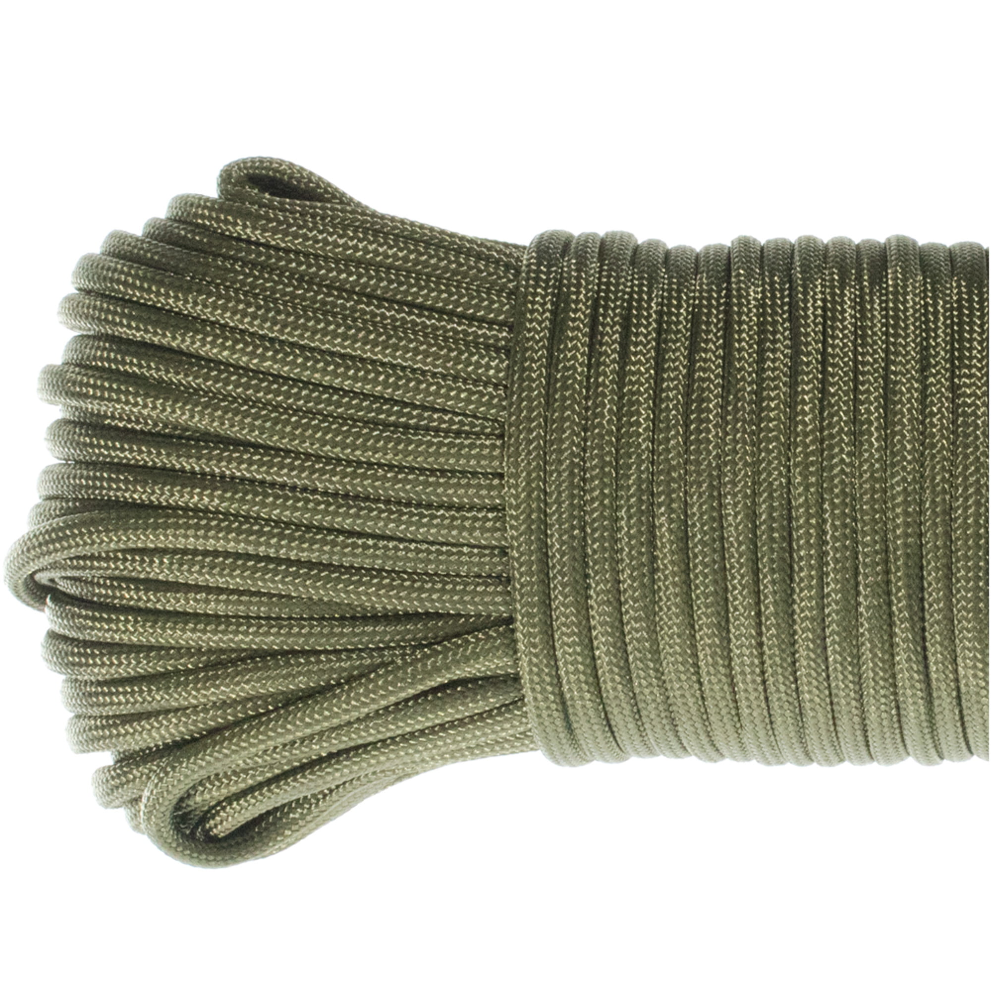 West Coast Paracord 100 Ft. Type III 7 Strand 550 Paracord Mil Spec Olive  Drab Parachute Cord Outdoor Rope Tie Down 