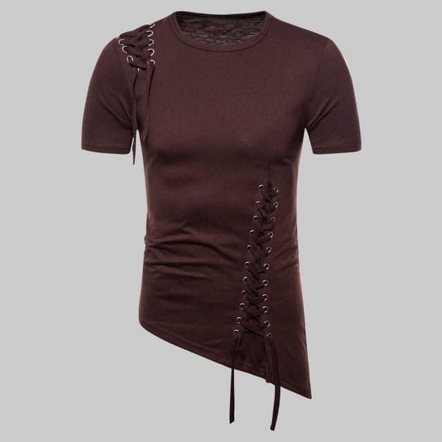 pstuiky camisetas para hombre, Blusa informal de manga corta con cuello vuelto y botones de color liso para hombre camisas casuales para hombre xxl