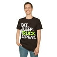 thumbnail image 4 of On the Road Again: 'Eat. Sleep. Truck. Repeat.' T-Shirt, 4 of 4