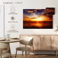 thumbnail image 5 of Elephant Stock Sky Sunset Wall Art - Horizontal Canvas Wall Art - Living Room Wall Decor - Nature Canvas - Orange And Blue Decor - 39" x 26", 5 of 8