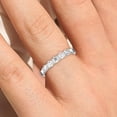thumbnail image 4 of 0.51ct Premier Five Stone Trellis Diamond Moissanite 10k White Gold Wedding Ring, 4 of 4