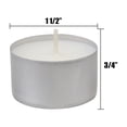 thumbnail image 6 of Stonebriar Unscented Long Burning Tealight Candles with 6-7 Hour Burn Time, 200 Pack, White, 6 of 8