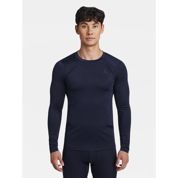 Reebok Men's and Big Men's Kinetic Compression Long Sleeve Top, Sizes XS-5XL