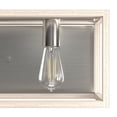 thumbnail image 4 of Hunter - Squire Manor 3-light Brushed Nickel, Medium Size Vanity Light, Dimmable, Modern Style, for Bedrooms, Dining, Living Rooms - 19674, 4 of 7