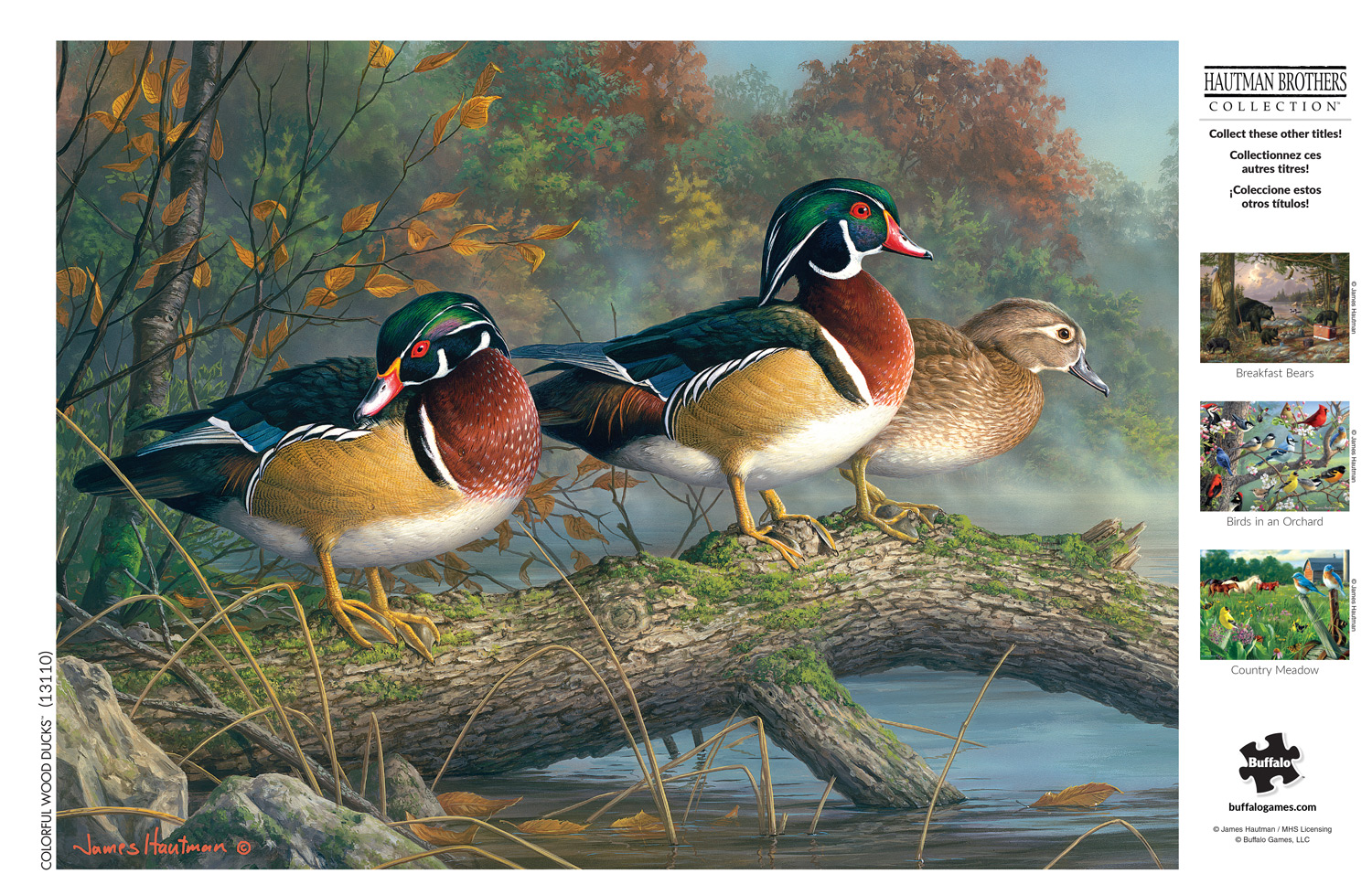 Buffalo Games 1000-Piece Colorful Wood Ducks Jigsaw Puzzle
