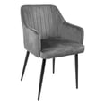 thumbnail image 3 of Set 2 Sillas Comedor Sillones Terciopelo Acolchadas Modernas, 3 of 5