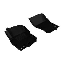 3D MAXpider Custom Fit Kagu Floor Mat (Black) Compatible with Nissan Frontier Crew/ King Cab 2005-2019 - Front Row
